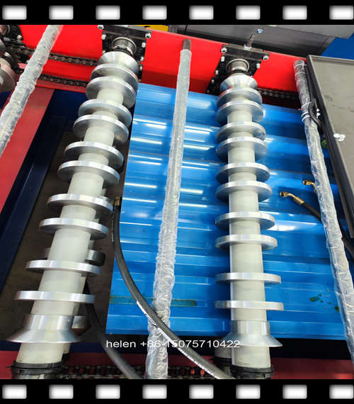 The robust main body of the roll forming machine with high-grade solid steel chromed rollers