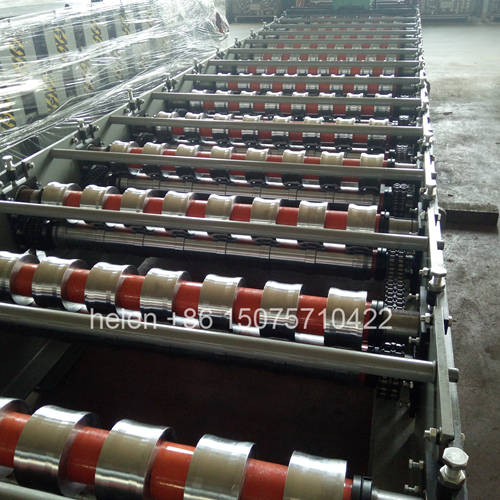 High load capacity mobility caster wheels installed on roll forming equipment base frame