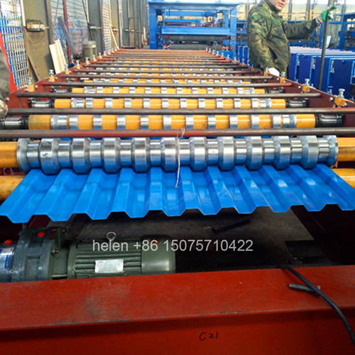 Heavy duty high capacity mobility caster wheels fitted on roll forming equipment base frame