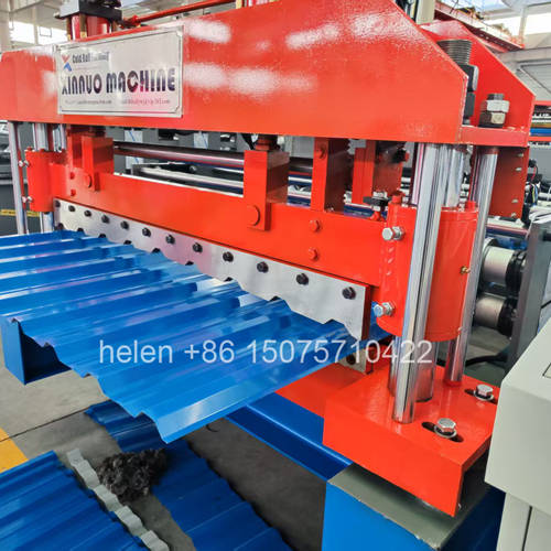 Hydraulic post-cutting mechanism of C20 IBR sheeting machine with Cr12 mold steel blade