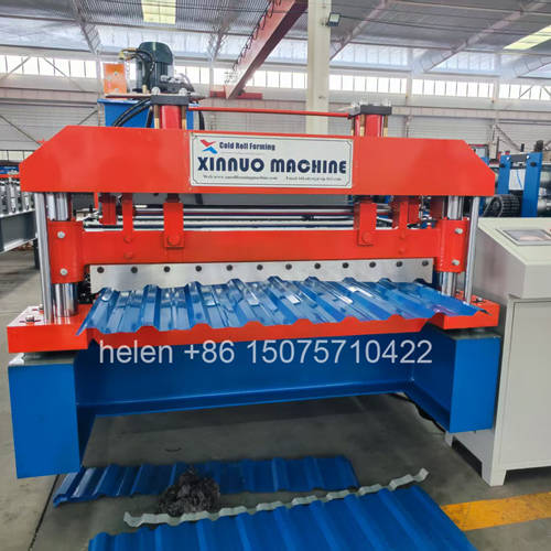 Hebei Xinnuo manufacturing plant with batch arrangement of finished C20 metal sheet machinery ready for export