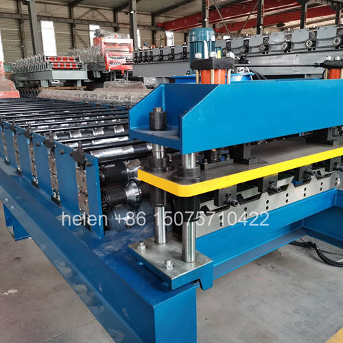 High pressure hydraulic post-cutting section of trapezoidal roof tile machinery with Cr12MoV blade