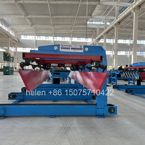 Automatic stacking machine for the color steel corrugated iron sheet making line ensuring neat and efficient panel arrangement