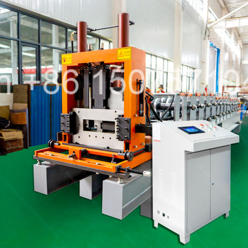 Heavy Duty C Roll Forming Machine Automatic C Profile Cold Roll Forming Line C Channel C Purlin C Steel Shape Roll Former with Hydraulic Punching Post-Cut System Industrial Grade for Metal Building Structural Frame Manufacturing