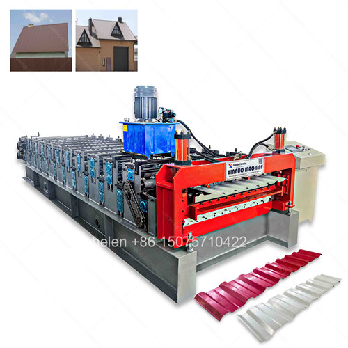 double layer IBR  and corrugated iron roofing sheet making machine pric