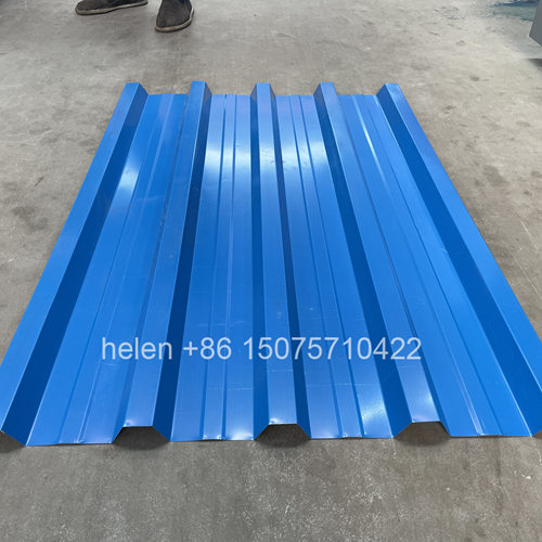 Automatic Double Layer IBR Trapezoidal Profile and Corrugated Roofing Sheet Cold Roll Forming Machine with Hydraulic Post Cut Flying Shear PLC Length Batch Control System for Galvanized Steel Metal Roof Panel Mass Production Factory Line