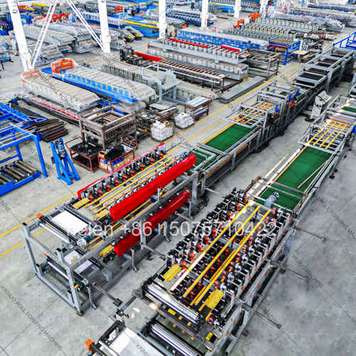 EPS PU Rock Wool Sandwich Panel Roll Forming Production Line