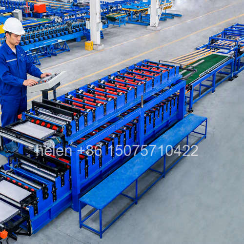 Z Lock Mineral Wool Sandwich Panel Production Line Fire Rated