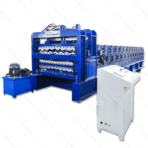 Dual Deck Glazed Tile and IBR Roof Roll Forming Machine