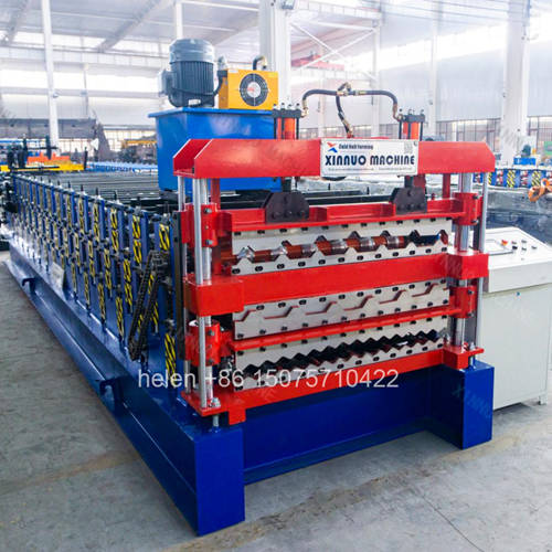 Three Layer Glazed Tile and IBR Sheet Forming Machine