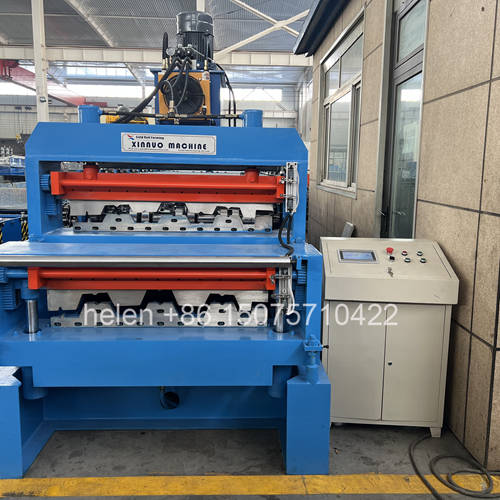 Double Layer Floor Decking Machine for Two Deck Profiles